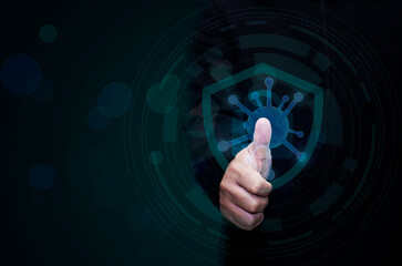 Fingerprint scanning with disease prevention technology