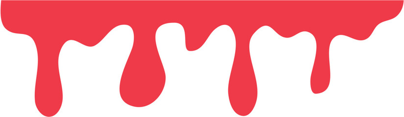 Red dripping paint illustration