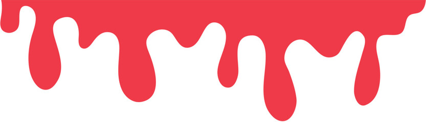 Red dripping paint illustration