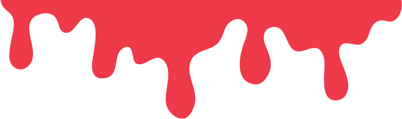 Red dripping paint illustration