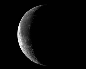 half moon illustration isolated on black background © thothongkhonniyom