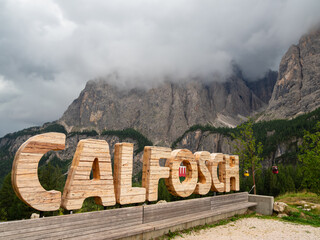 Calfosch, Italy - July 26, 2022: Calfosch is the highest village with permanent residents in the Val Badia at 1645 metres