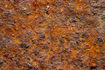 Metallic orange rust texture grunge abstract background