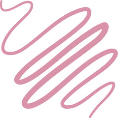 Pink Abstract Squiggle