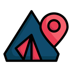 location filled outline icon