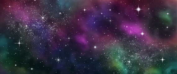 Obraz na płótnie Canvas space background with stars