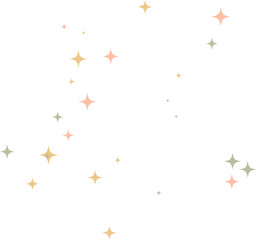 Star sparkle Colourful element.