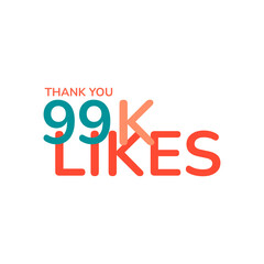 ILLUSTRATION THANK YOU 90K LIKES BANNER CELEBRATION. ICON TEMPLATE DESIGN VECTOR GOOD FOR SOCIAL MEDIA, CARD , POSTER