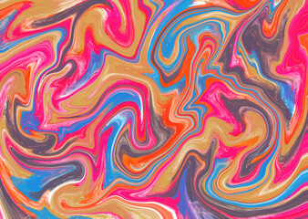 abstract pattern curve with lines colorful.