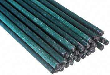 electrodes for welding on a white background