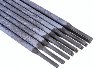 electrodes for welding on a white background