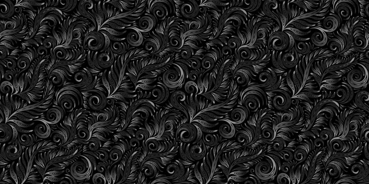 Seamless grey background, monochrome pattern
