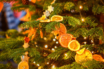 Natural Christmas garland ideas Dried Flower Crafts Christmas garland, Orange christmas, Natural christmas decor