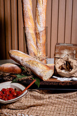 Fotografia de pão para padaria, cardapios. pão artesal, paes 