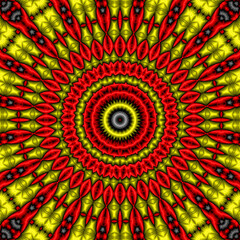 3d effect - abstract polygonal geometric fractal  pattern