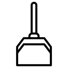Obraz premium dustpan garbage icon