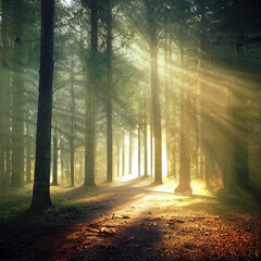 Fototapeta premium Forest scenery