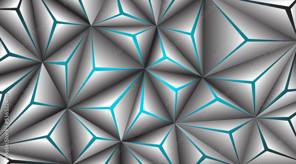 Canvas Prints vector background abstract silver triangle geometric blue light