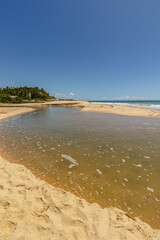 natural landscape in the district of Trancoso in the city of Porto Seguro, State of Bahia, Brazil