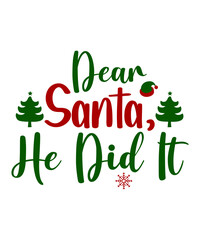 Fototapeta premium Christmas SVG Bundle, Christmas SVG, Merry Christmas SVG, Christmas Ornaments svg, Winter svg, Santa svg, Funny Christmas Bundle svg Cricut
