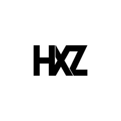 hxz lettering initial monogram logo design