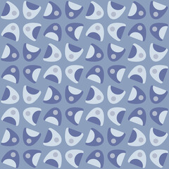 Abstract rounded ornament for decorating any surfaces or things. Seamless pattern.