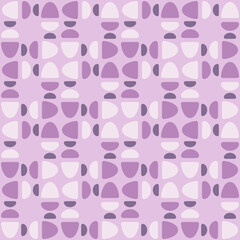 Abstract rounded ornament for decorating any surfaces or things. Seamless pattern.