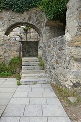 Fototapeta na wymiar Passau - Treppe in der Stadtmauer am Dreiflüsseeck