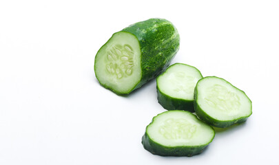 cucumber on a white background