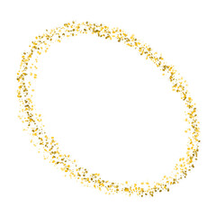 watercolor golden oval frame abstract splatter