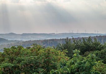 Landscape at sunset in Germany