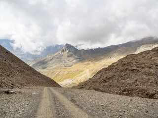 mountains in Kurzras in South Tyrol