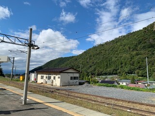 山寺駅からの景色