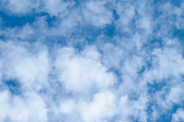 Blue Sky and White Clouds with space for text or image