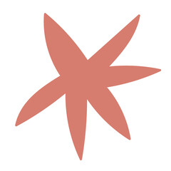 Flower illustration. Botanical decorative design element. 