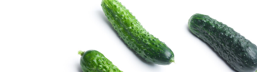 cucumber isolated on white background