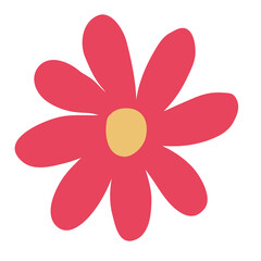 Flower illustration. Botanical decorative design element. 