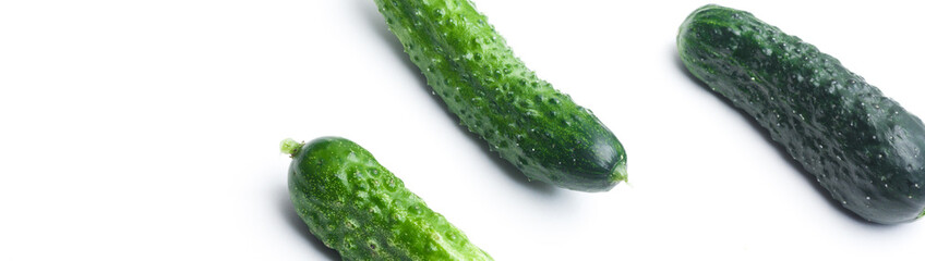 cucumber isolated on white background