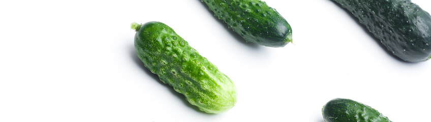 cucumber on a white background