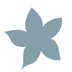 Flower illustration. Botanical decorative design element. 