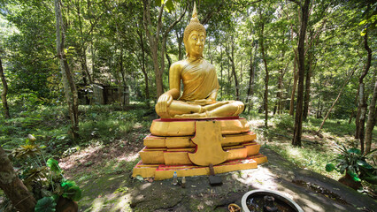 Wat Phrathat Phu Phek, the temple is near Sakon Nakhon in northeast Thailand isaan.
