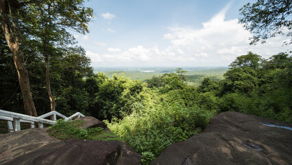 Wat Phrathat Phu Phek, the temple is near Sakon Nakhon in northeast Thailand isaan.