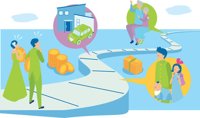 今後のライフプランに悩む若い夫婦