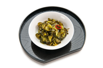 キュウリ薄切りの漬物