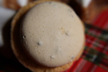 Macro, gros plan, ambiance, noël, scène, envie, gourmandise, bonbon, café, aliment, sucre, dessert, réconfortant