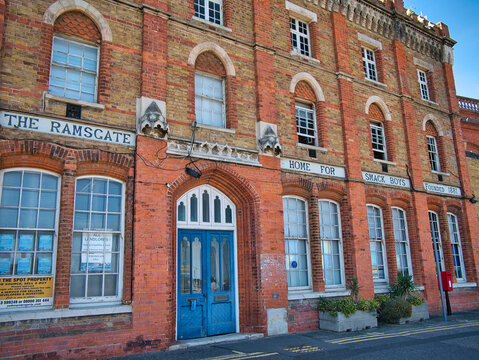 The brick built Ramsgate Home for Smack Boys - a shore hostel for boys that worked on the sailing smacks in the late 1800s.