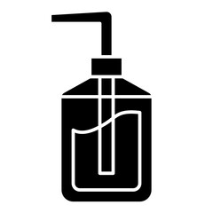 wash bottle solid icon