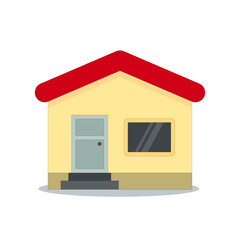 art illustration symbol icon logo building construction concept design of house apart