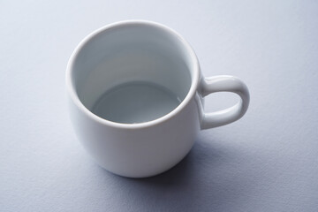high angle view of cup of coffee