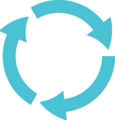 Solid circular arrows symbols collection vector illustration. Reuse or process icon and reset or process pictogram, circle arrows set isolated on white background for presentation or infographic